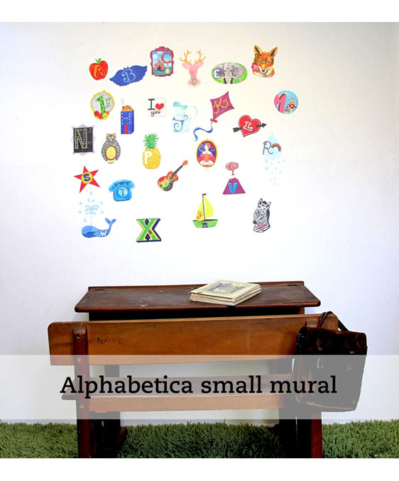Alphabetica wall decal