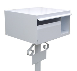 Aluminium Letterbox with Mounting Post