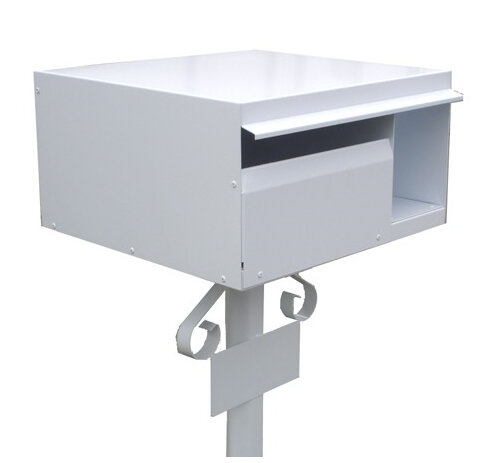 Aluminium Letterbox with Mounting Post