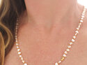 Amber cream baroque pearl necklace hand knotted silk gold vermeil nz jeweller