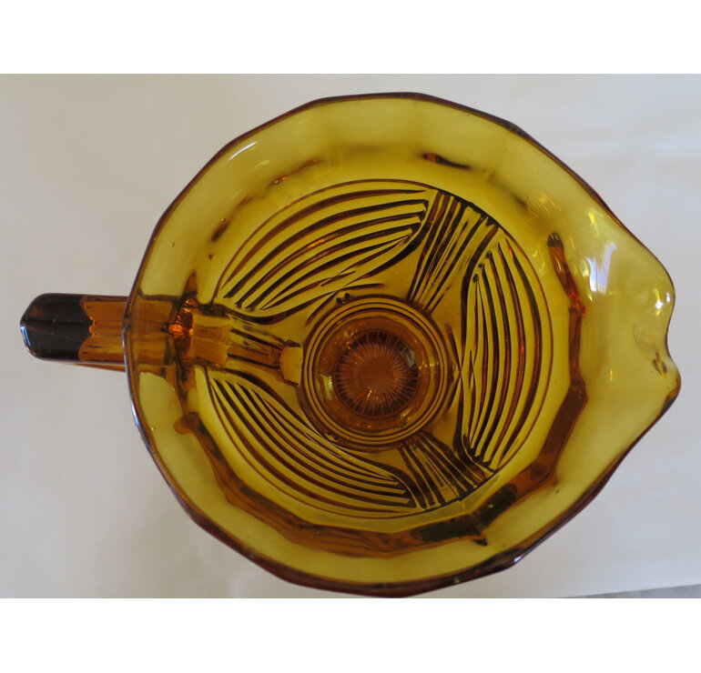 Amber glass jug