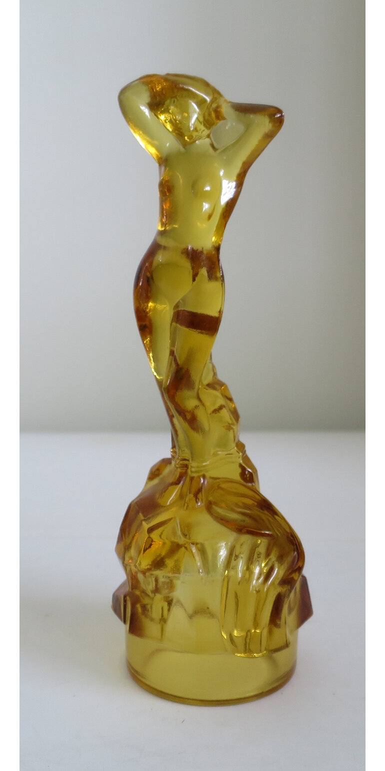 Amber glass lady nude