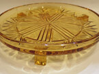 Amber glass plate