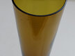 Amber glass specimen vase