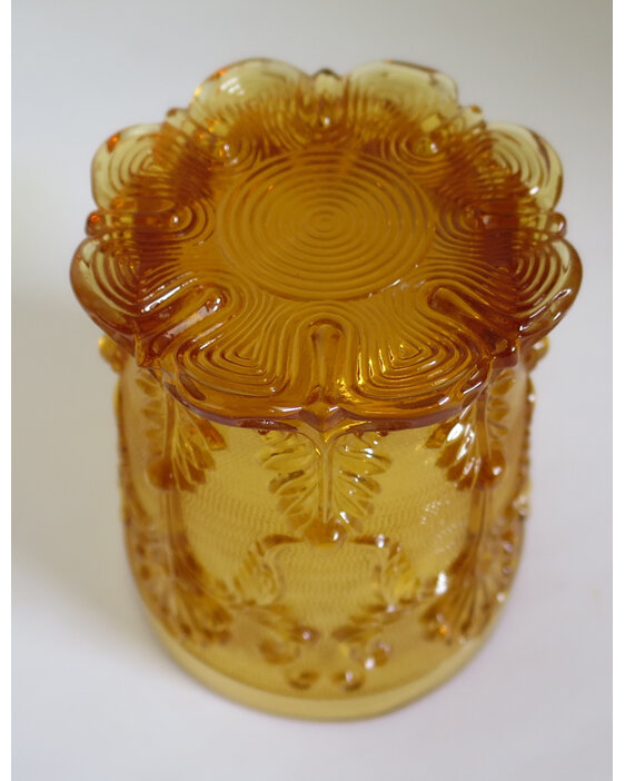 Amber glass tumbler