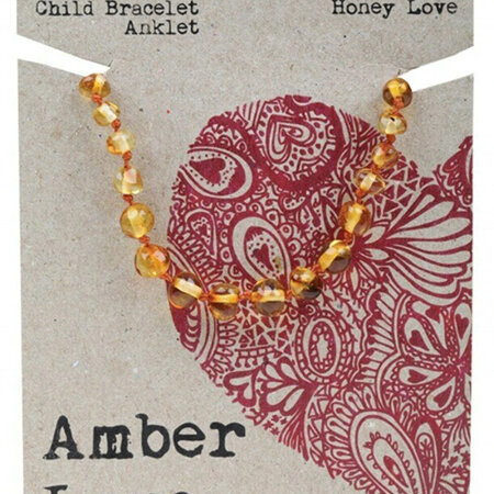 Amber Love Children's Bracelet/Anklet, Honey Love