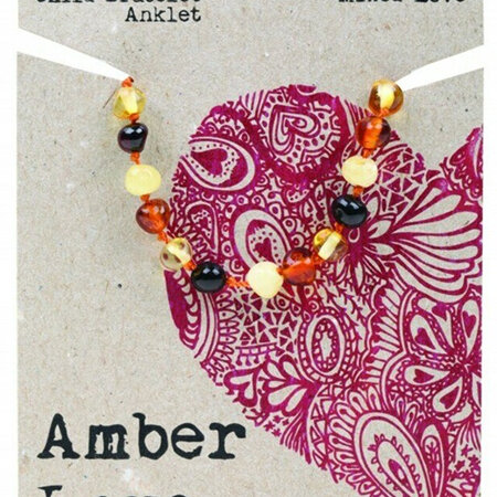 Amber Love Children's Bracelet/Anklet, Mixed Love