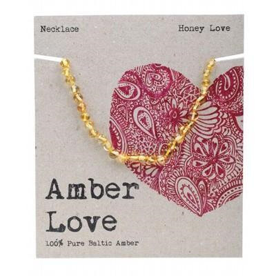 Amber Love Children's Necklace, Honey Love