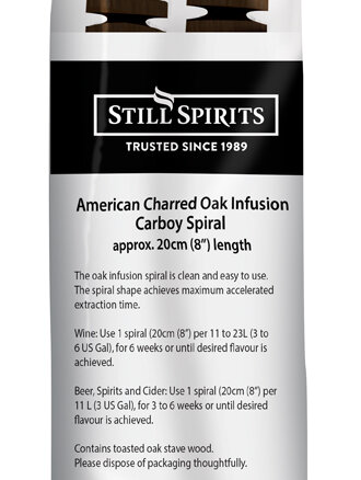 American Charred Oak Carboy Spiral