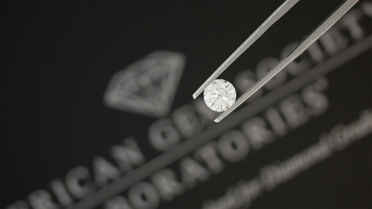 American Gem Society Laboratories certified grading certificate Floeting Diamond