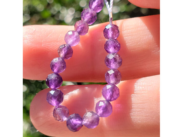 amethyst beads purple violet glowing rosehip earrings lily griffin nz jeweller
