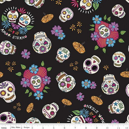 Amor Eterno - Skulls Black