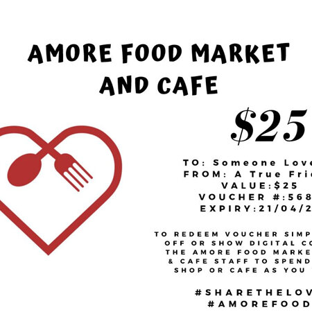 Amore Food Market & Cafe Gift Vouchers