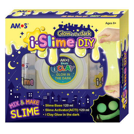 Amos i-Slime DIY Kit - Glow in the Dark