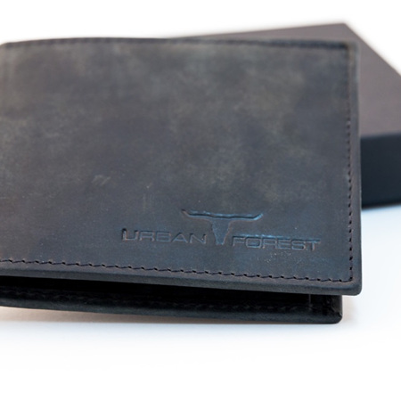 Amos Leather Wallet - Black