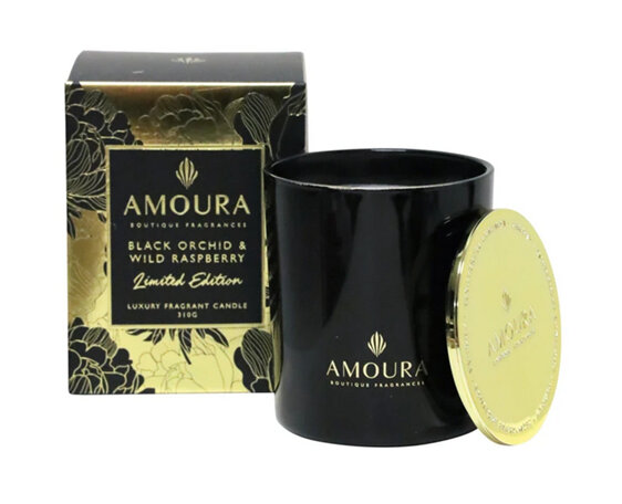 AMOURA Candle Black Orchid & Wild Raspberry 310g