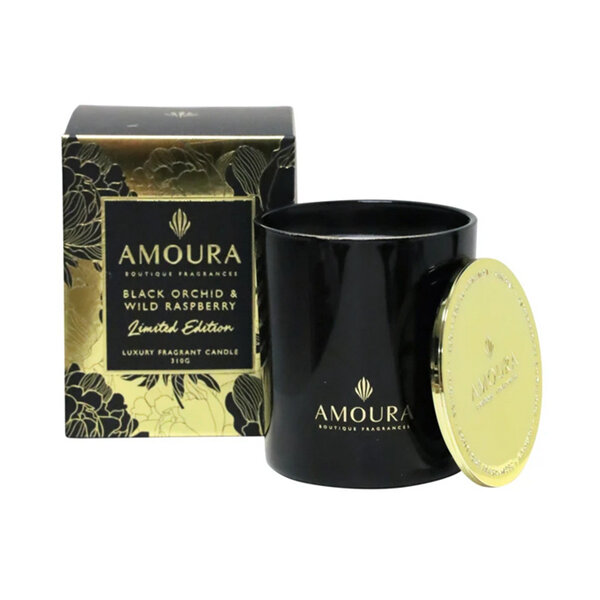 AMOURA Candle Black Orchid & Wild Raspberry 310g