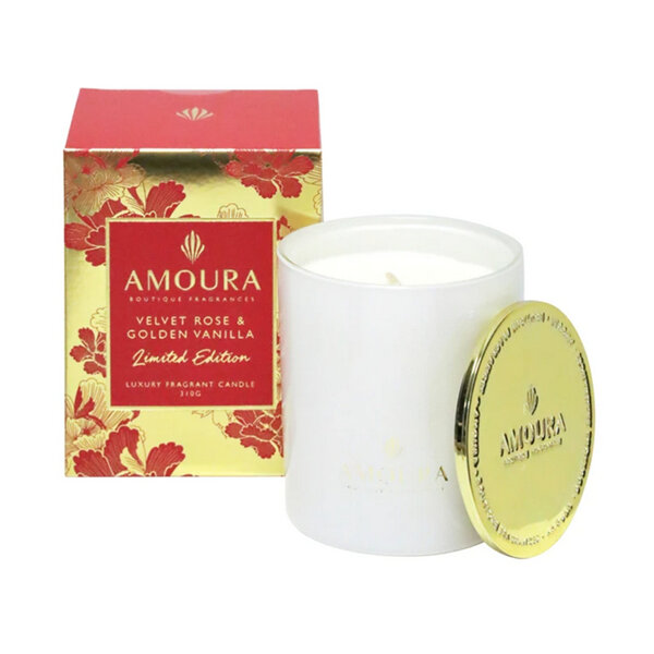 AMOURA Candle Velvet Rose & Golden Vanilla 310g