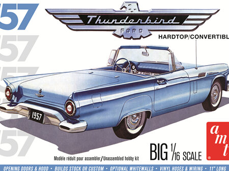AMT 1/16 1957 Ford Thunderbird Hardtop/Convertible (AMT1206)
