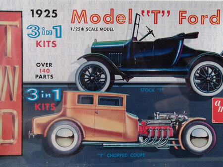 AMT 1/25 1925 Model T Ford Double Kit (AMT626)