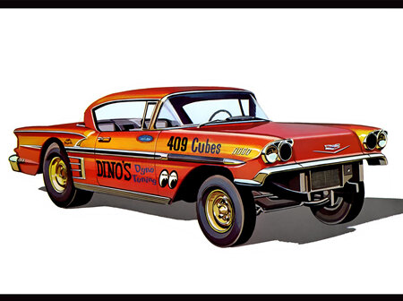 AMT 1/25 1958 Chevy Impala Hardtop 'Ala-Impala' 3n1 (AMT1301)