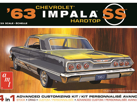 AMT 1/25 1963 Chevy Impala SS Hardtop 4n1 (AMT1149)