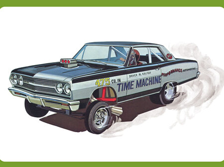 AMT 1/25 1965 Chevy Chevelle AWB 'Time Machine' (AMT1302)