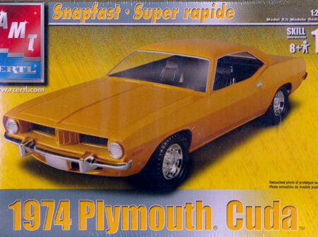 AMT 1/25 1974 Plymouth Cuda Snapfast (AMT31855)