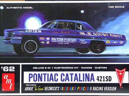 AMT 1/25 62 Pontiac Catalina 421SD Arnie Beswicks Racing Version (AMT623)
