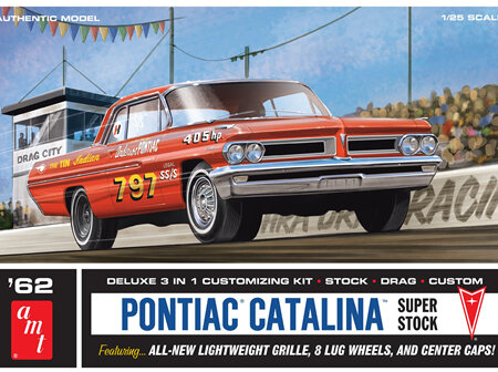 AMT 1/25 62 Pontiac Catalina Super Stock 3n1 (AMT1392)