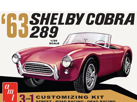 AMT 1/25 63 Shelby Cobra 289 3n1 (AMT1319)