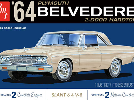 AMT 1/25 64 Plymouth Belvedere (w/ Slant 6 Engine) (AMT1188)