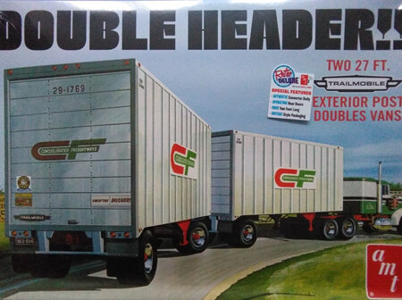 AMT 1/25 Double Header Tandem Trailers (AMT1132)