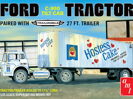 AMT 1/25 Ford C-900 Tractor & Trailmobile 27ft Trailer (AMT1221)