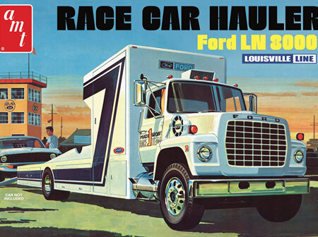 AMT 1/25 Ford LN8000 Race Car Hauler (AMT1316)