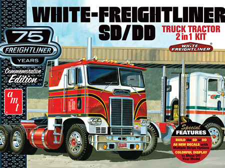 AMT 1/25 White Freightliner 2-in-1 SC/DD Cabover Tractor (75th Anniversary)