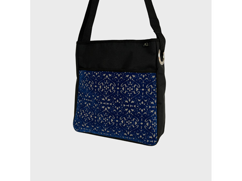 An embossed fabric bag for a bit of luxury, made in NZ.