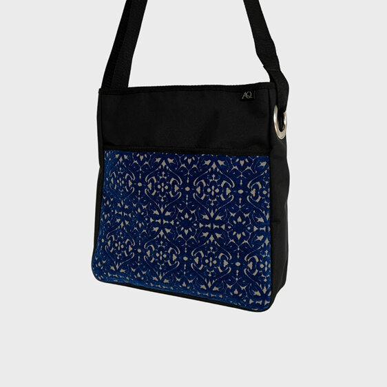 An embossed fabric bag for a bit of luxury, made in NZ.