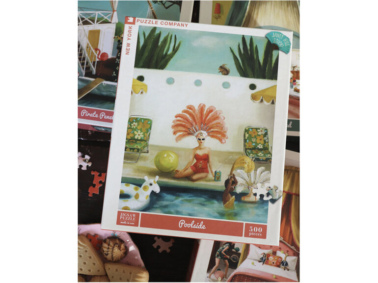 anet Hill Studio Poolside 500 Piece Puzzle New York Puzzle Company