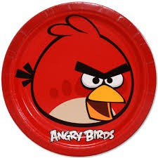 Angry Birds plate - Large - 8 pack