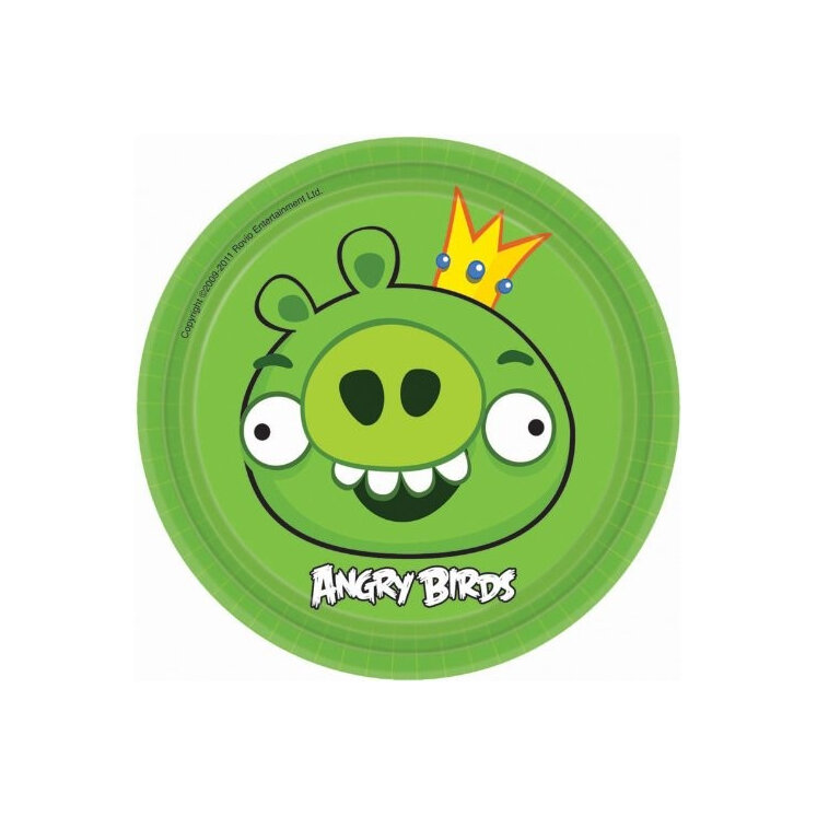 Angry Birds Plates small  - pack of 8
