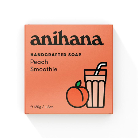 anihana Soap Peach Smthie Rect 120g