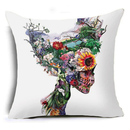 ANOTHER WORLD SKULL CUSHION COVER