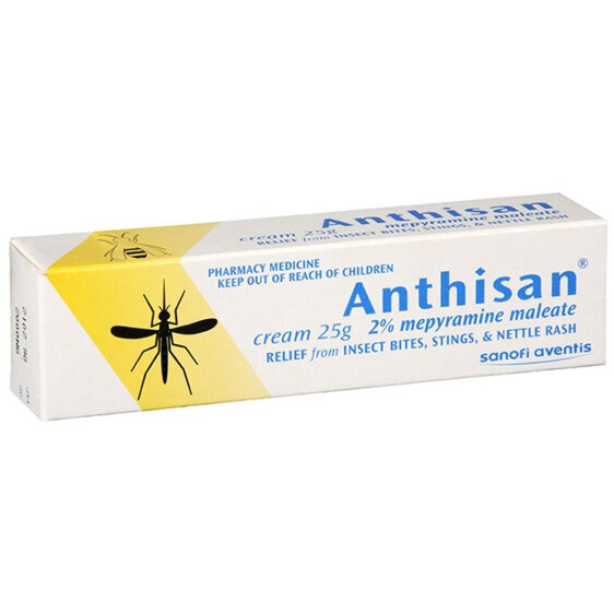 Anthisan 2% Mepyramine Maleate Cream 25gram Tube