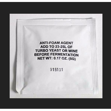 Anti-foam agent 5g (for 23-25L of wine/wash)