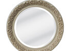 Antique Cream Round Mirror