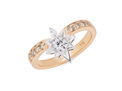 Antique European diamond star ring design