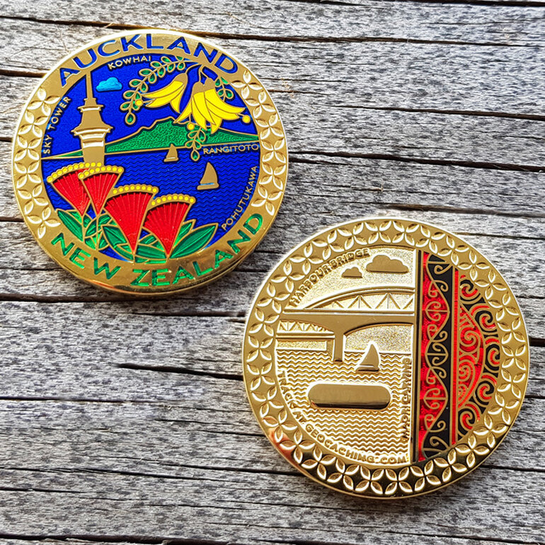 aotearoa new zealand auckland geocaching geocoin extremely rare gold