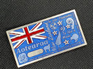 aotearoa new zealand flag map large geocoin for geocaching, silver, gold