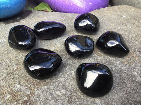 Apache Tear Obsidian - Tumbled Stone